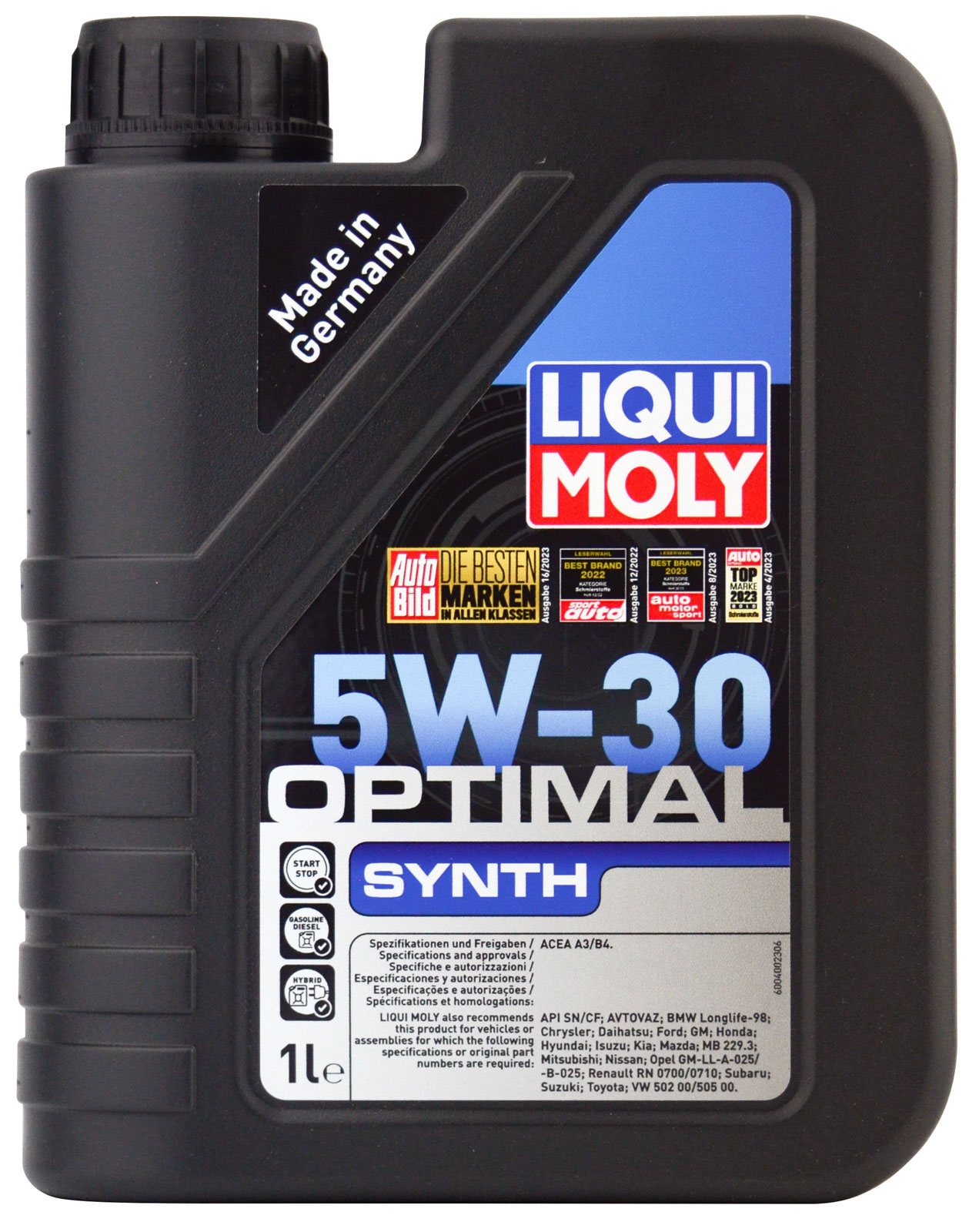 Синтетическое моторное масло Optimal Synth 5W30 (1л) LIQUI MOLY