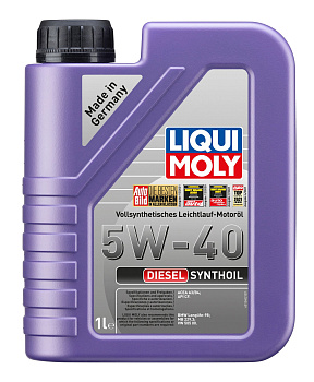 Синтетическое моторное масло Diesel Synthoil 5W40 (1л) LIQUI MOLY