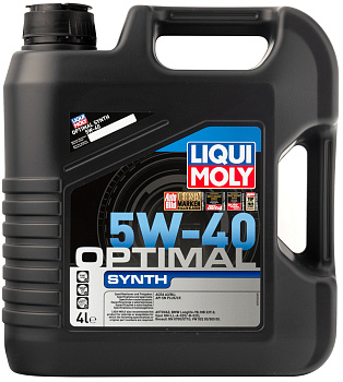 Синтетическое моторное масло Optimal Synth 5W40 (4л) LIQUI MOLY
