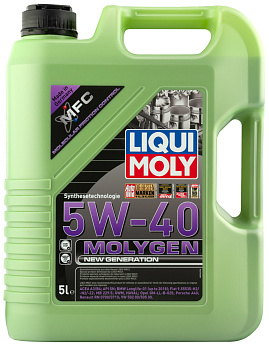 Синтетическое моторное масло Molygen New Generation 5W40 (5л) LIQUI MOLY