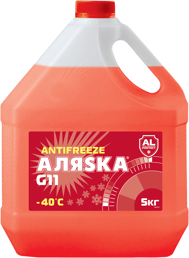 Антифриз -40 красный G11 (5кг) АЛЯSКА