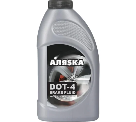 Тормозная жидкость DOT-4 (455г) АЛЯSКА