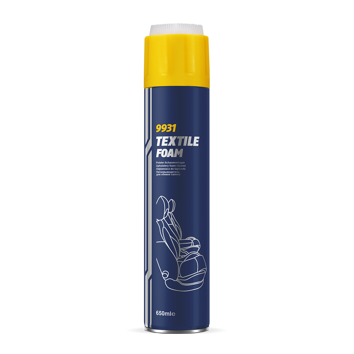 Пятновыводитель для обивки салона Textile Foam (650мл) MANNOL