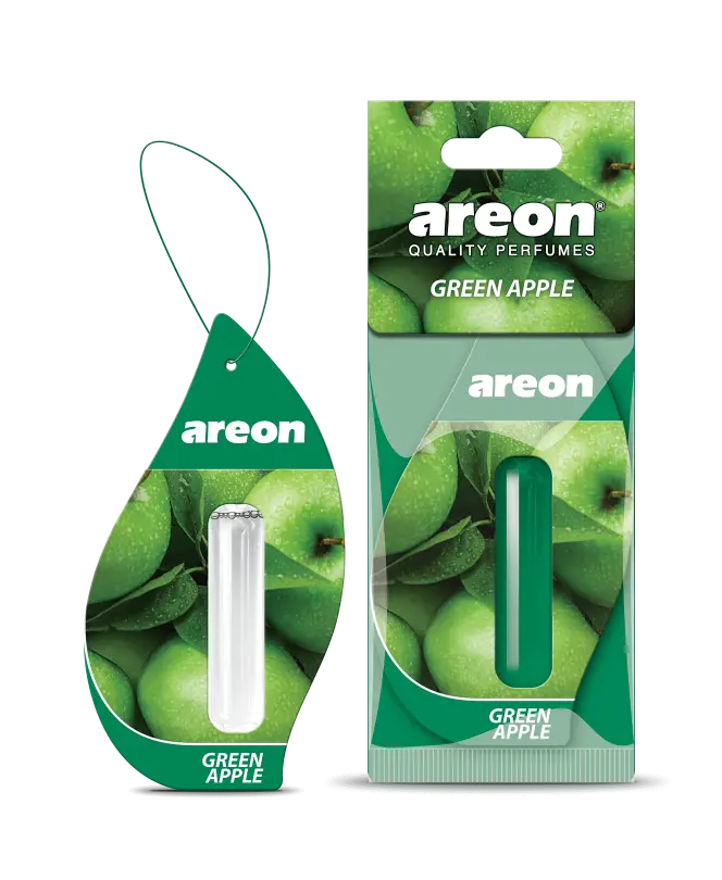 Ароматизатор Liquid 5ml Green Apple, AREON