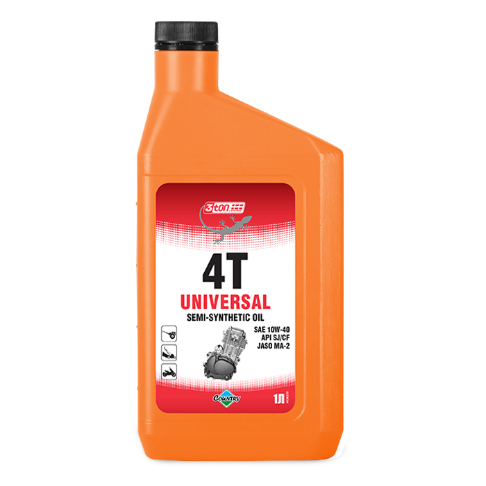 Масло полусинтетическое для четырехтактных двигателей 4Т Universal 10W40 (1л) 3TON/COUNTRY