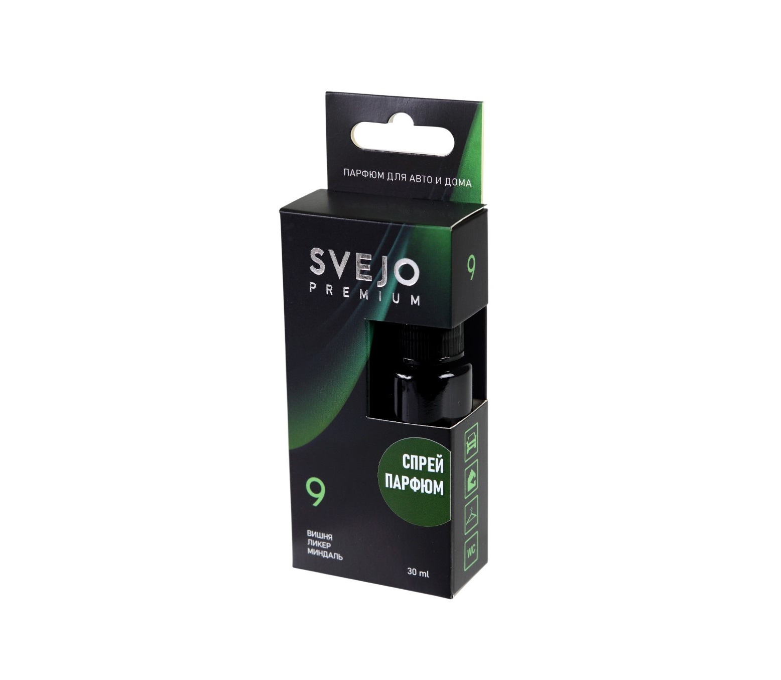 Ароматизатор SVEJO №9 (парфюмированный спрей) ликер, вишня, миндаль