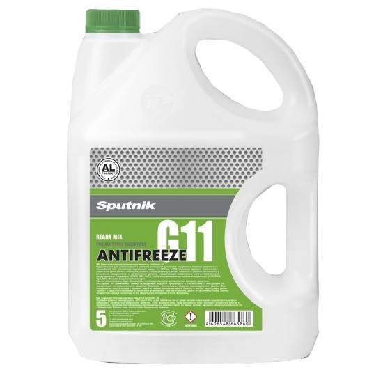 Антифриз -40 зелёный G11 (5кг) СПУТНИК