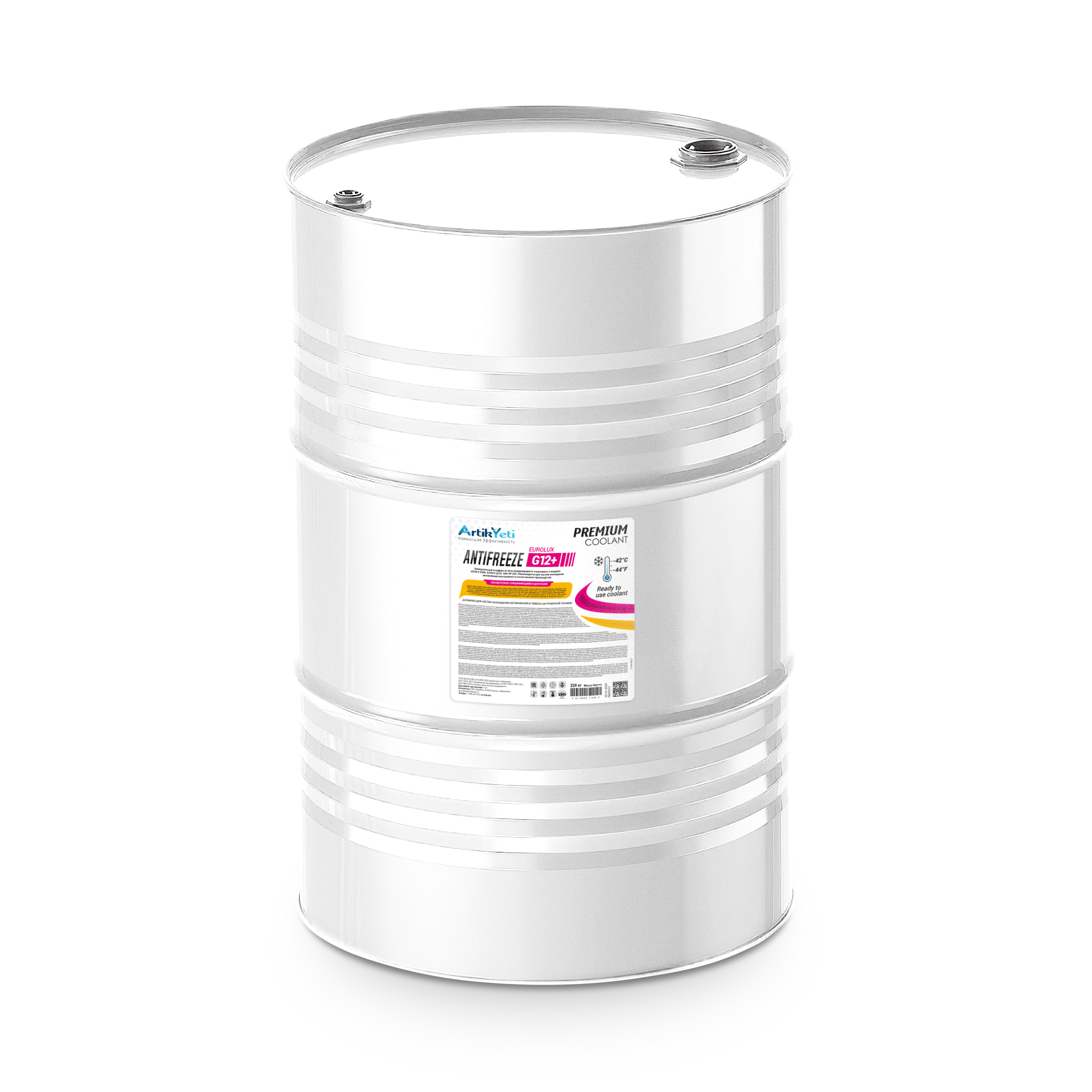 Антифриз Euro Lux G12+ розовый (220кг) ARTIK YETI