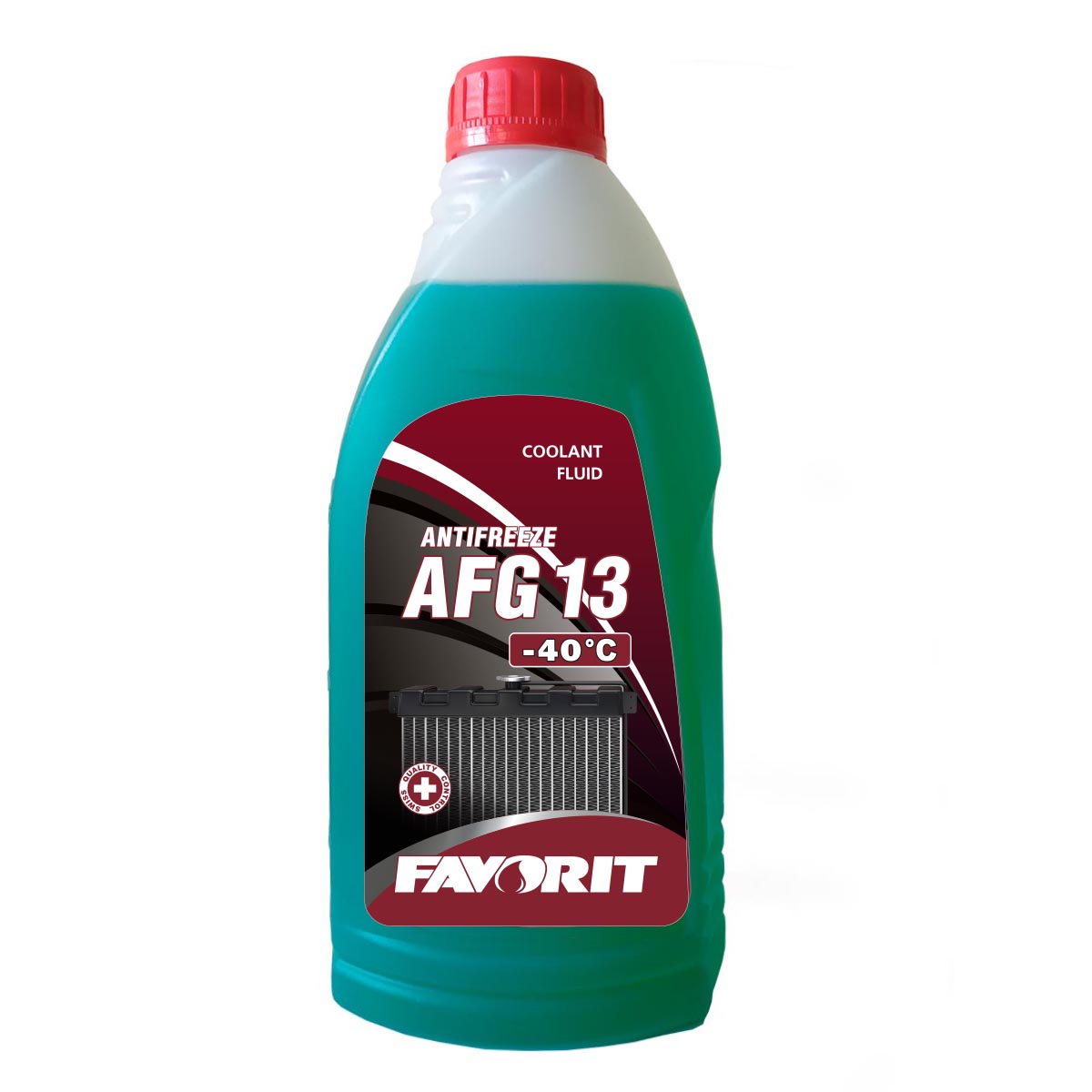 Антифриз зеленый AFG13 -40°, (1л) Favorit