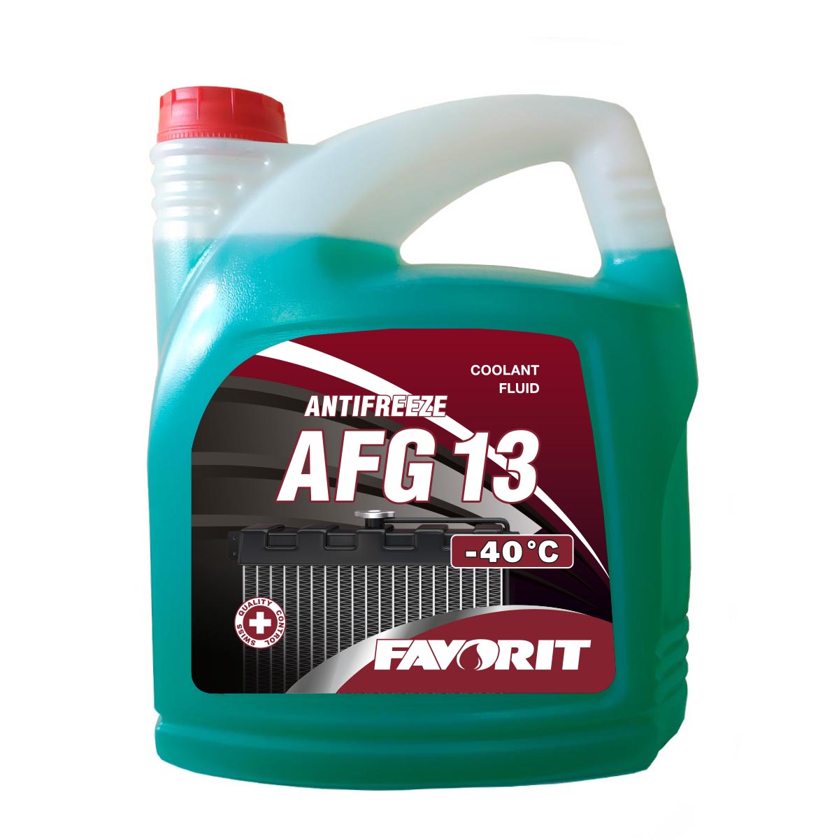 Антифриз зеленый AFG13 -40°, (5л) Favorit