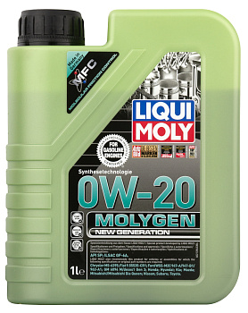 Синтетическое моторное масло Molygen New Generation 0W20 (1л) LIQUI MOLY