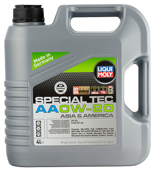 Синтетическое моторное масло Special Tec AA 0W20 (4л) LIQUI MOLY