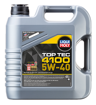 Синтетическое моторное масло Top Tec 4100 5W40 (4л) LIQUI MOLY