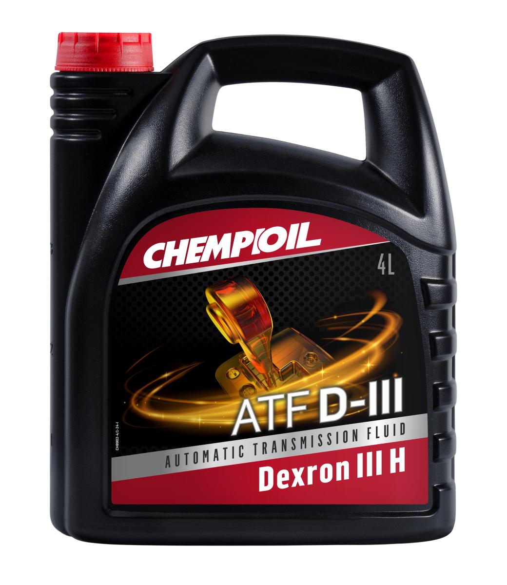 Синтетическое масло для АКПП, ГУР ATF D-III (4л) CHEMPIOIL 8902