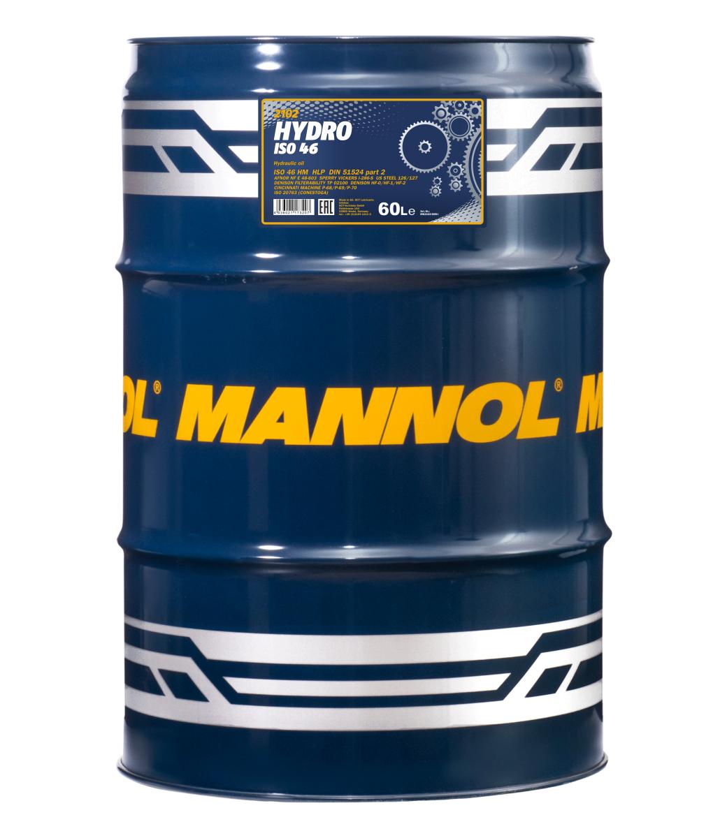 2102-060 Гидравлическое масло Hydro ISO 46 Longlife (60л) MANNOL