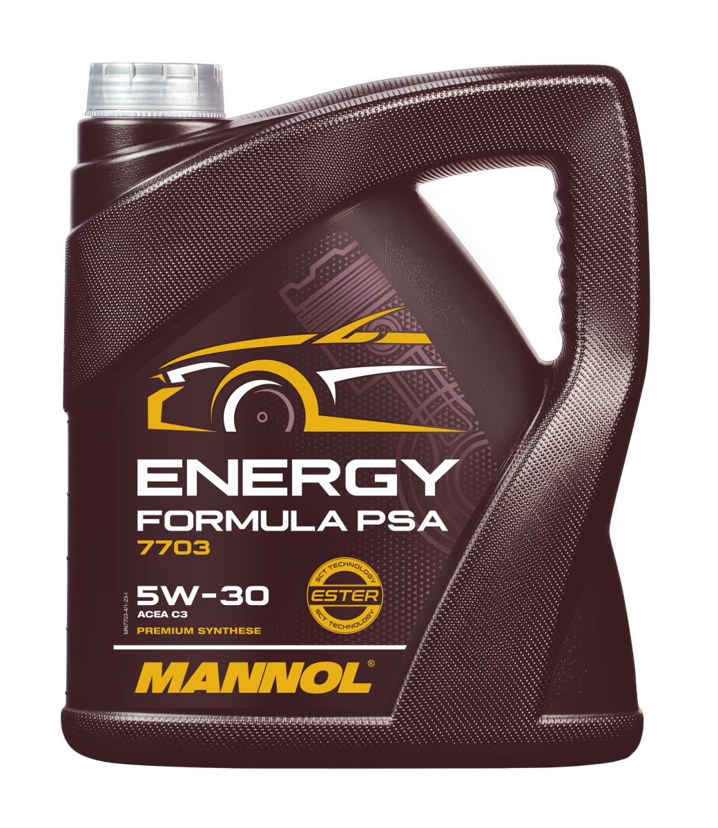 7703-004 масло мот.синт. Energy Formula PSA 5W/30 (4л) MANNOL; API SN/CH-4, ACEA C3