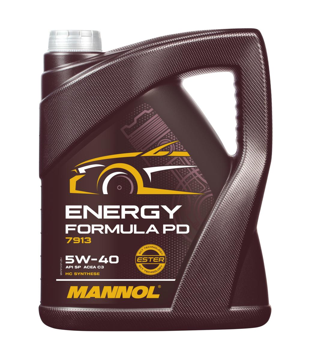7913-005 масло мот.синт. Energy Formula PD 5W/40 (5л) MANNOL; API SN, ACEA C3