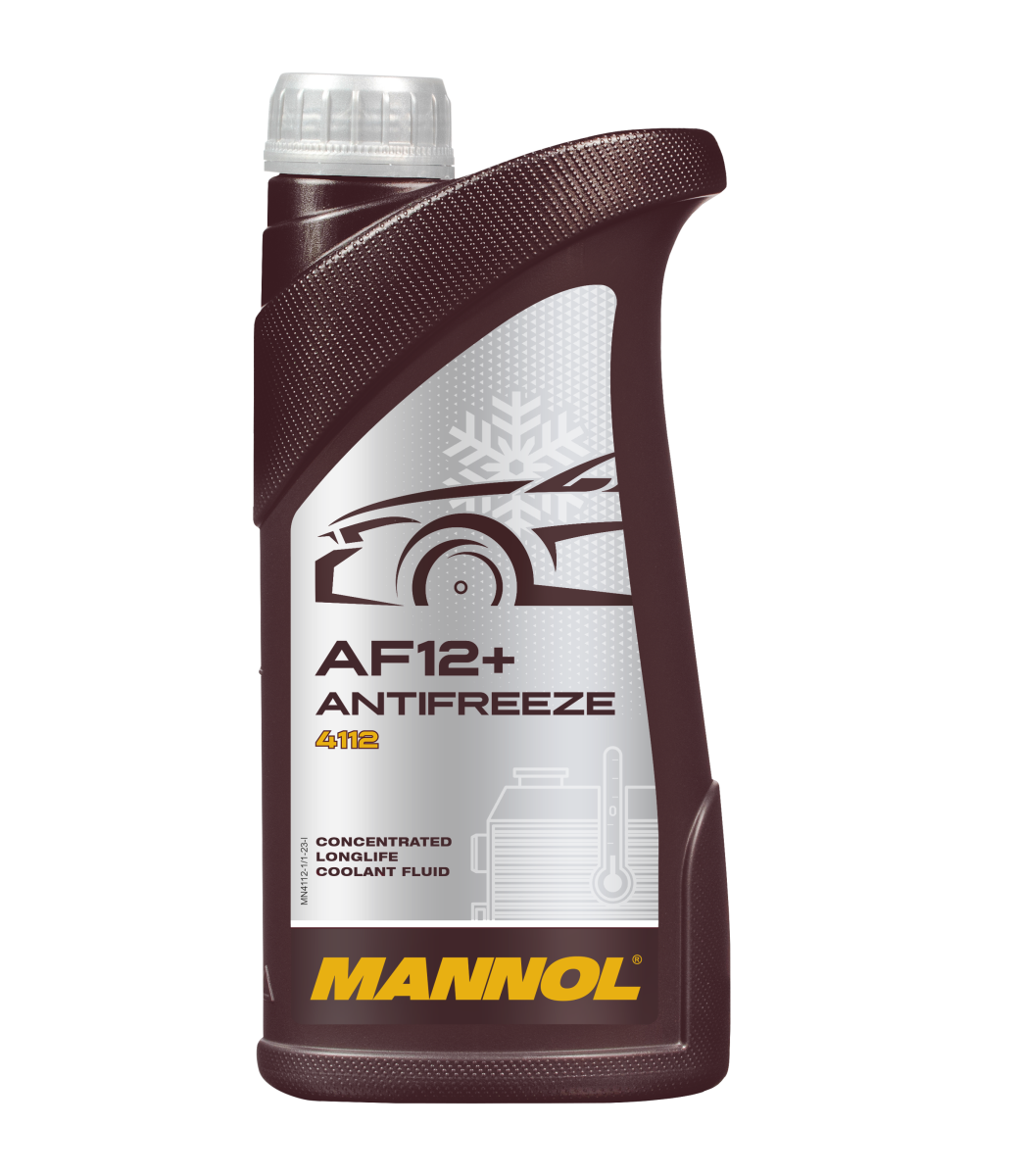 Антифриз красный концентрат AF12+ Longlife (1л) MANNOL 4112