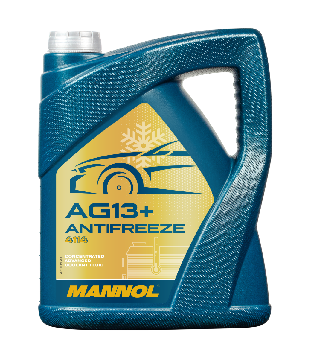 Антифриз жёлтый концентрат AG13+ Advanced (5л) MANNOL 4114
