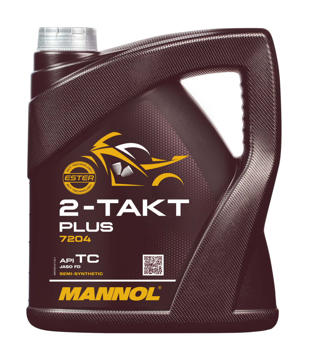 7204-004 масло мот.п/синт. для 2T двигателей 2-Takt Plus  (4л) MANNOL; API TC JASO FD
