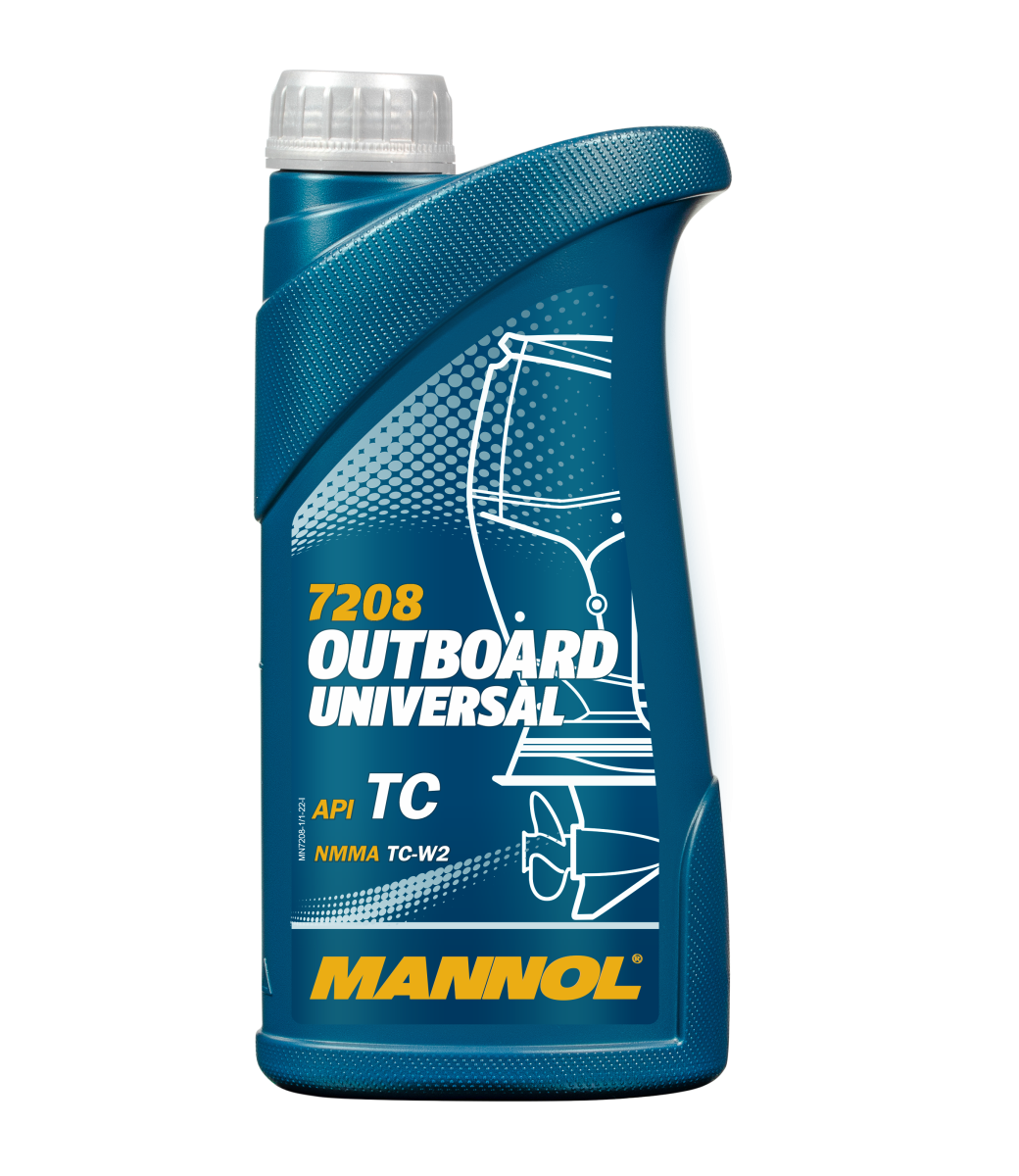 7208-001 масло мот.минер. для лодок Outboard Universal  (1л) MANNOL; API TC NMMA TC-W2