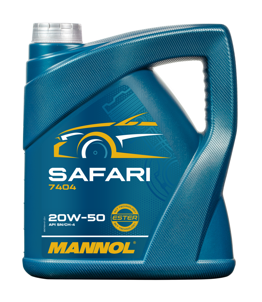 7404-004 Масло моторное минеральное Safari 20W-50  (4л) MANNOL