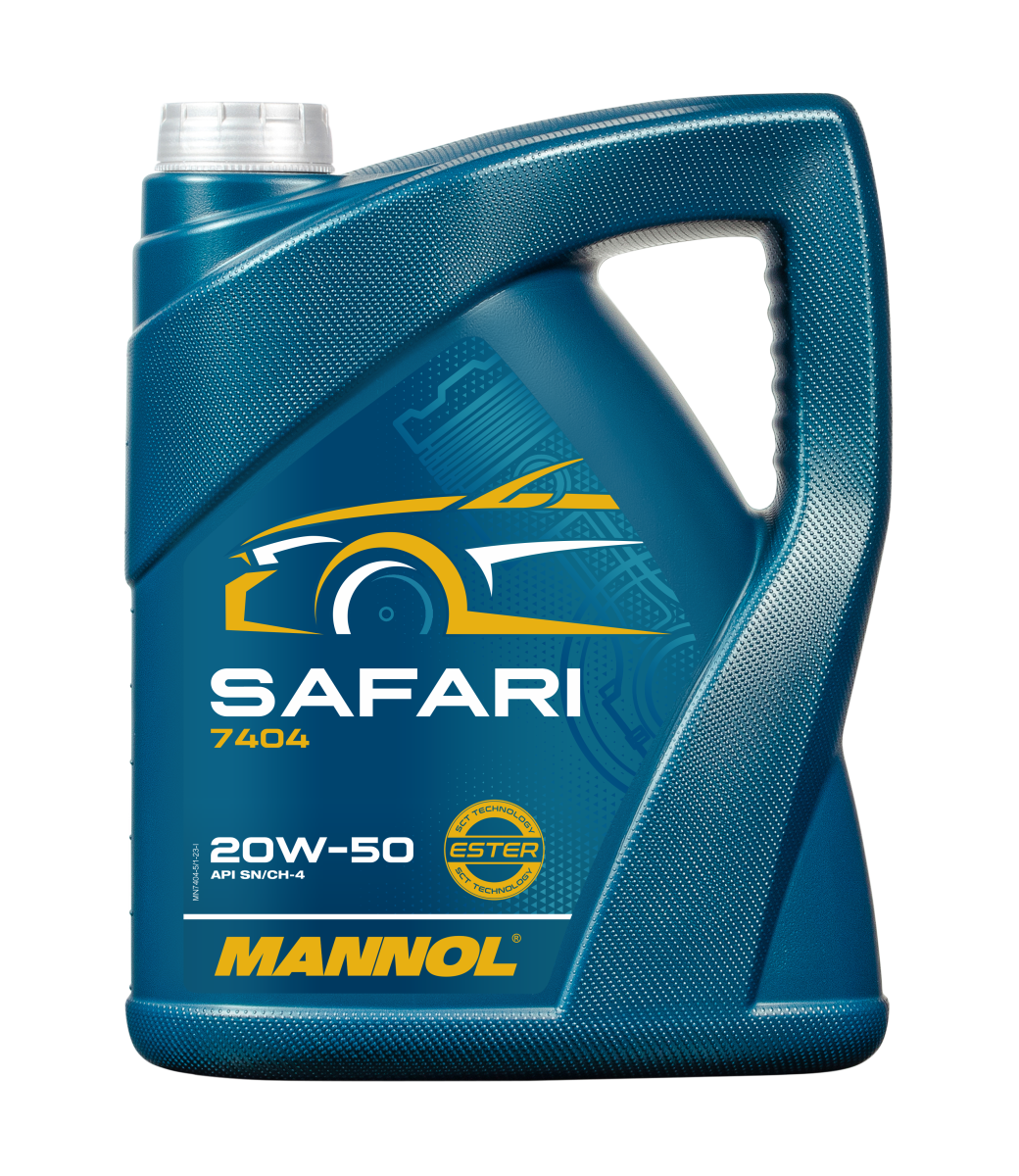 7404-005 Масло моторное минеральное Safari 20W-50  (5л) MANNOL