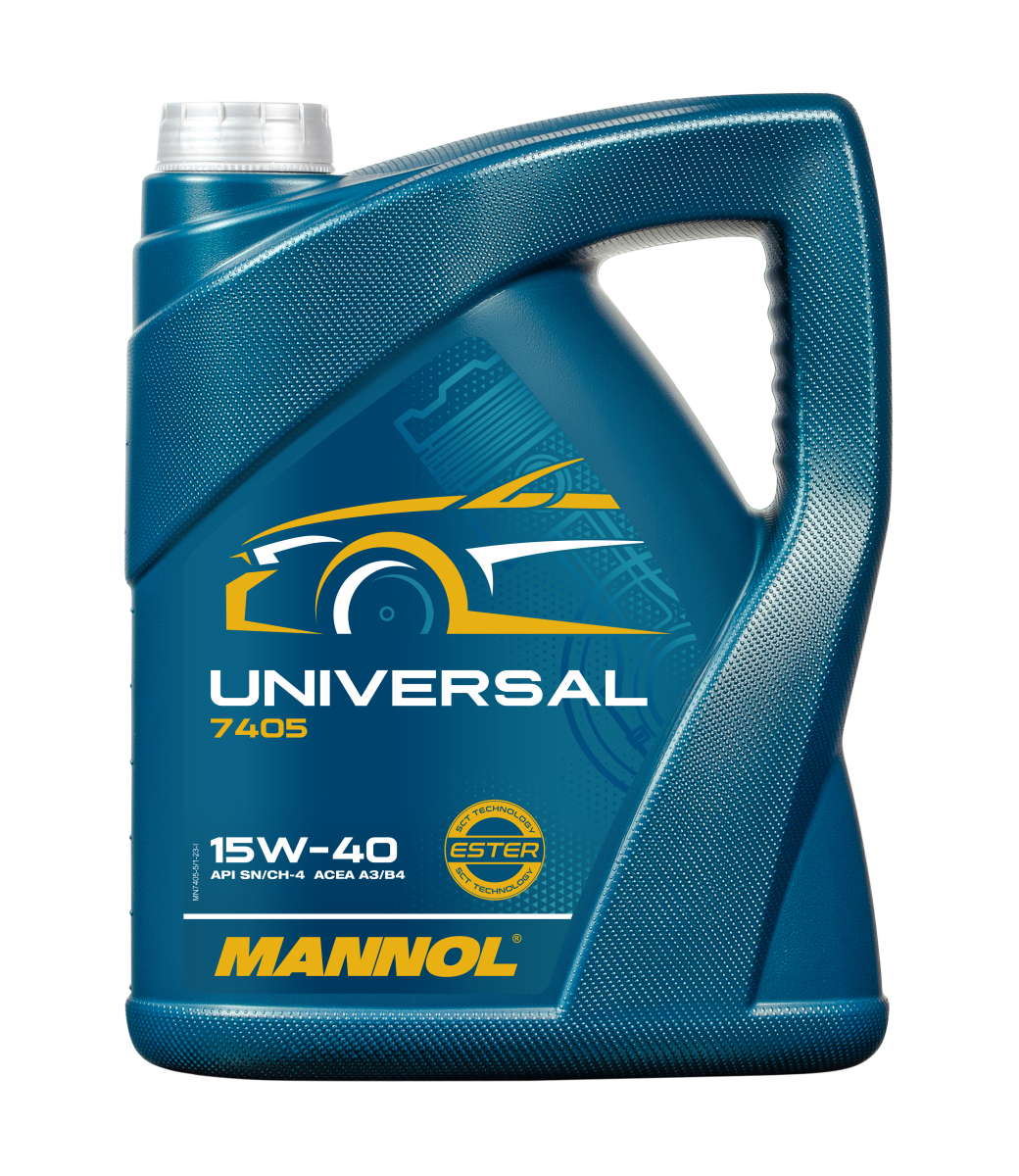 7405-005 Масло моторное минеральное Universal 15W-40  (5л) MANNOL