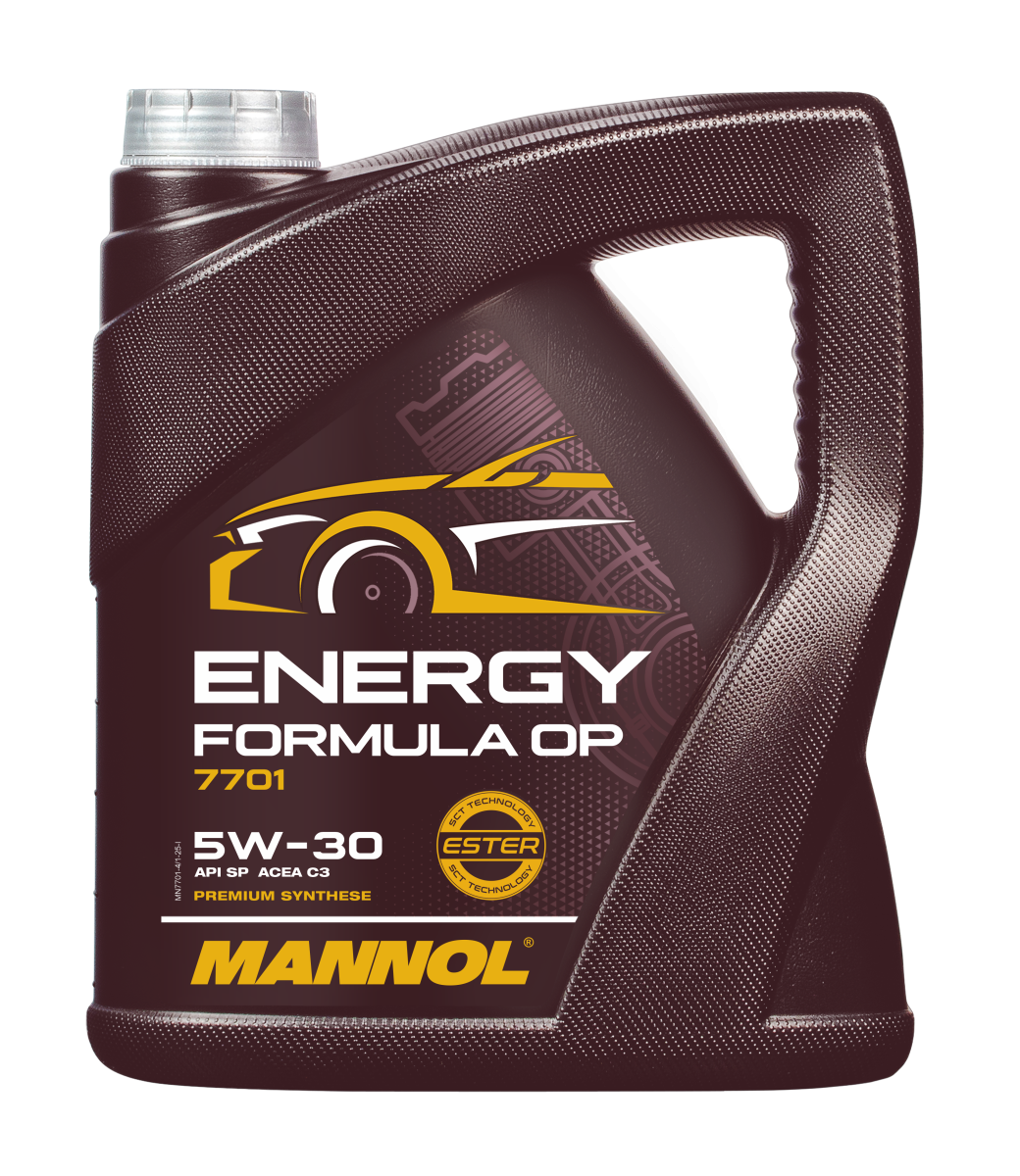 7701-004 масло мот.синт. Energy Formula OP 5W/30 (4л) MANNOL; API SN Plus ACEA C3