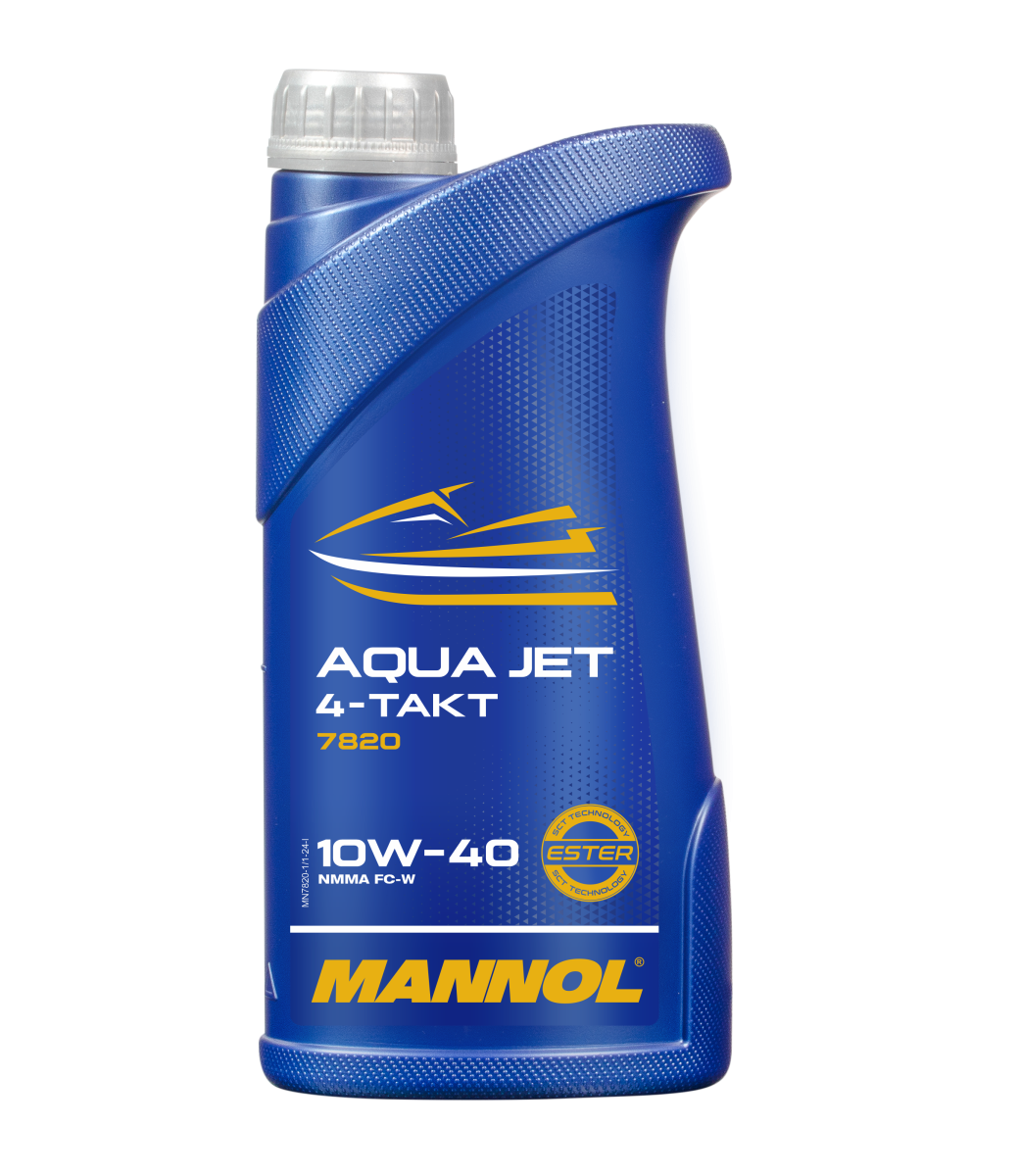 7820 масло мот.синт. для гидроциклов и лодок 4-Takt Aqua Jet 10W40 (1л) MANNOL; API SL/JASO MA