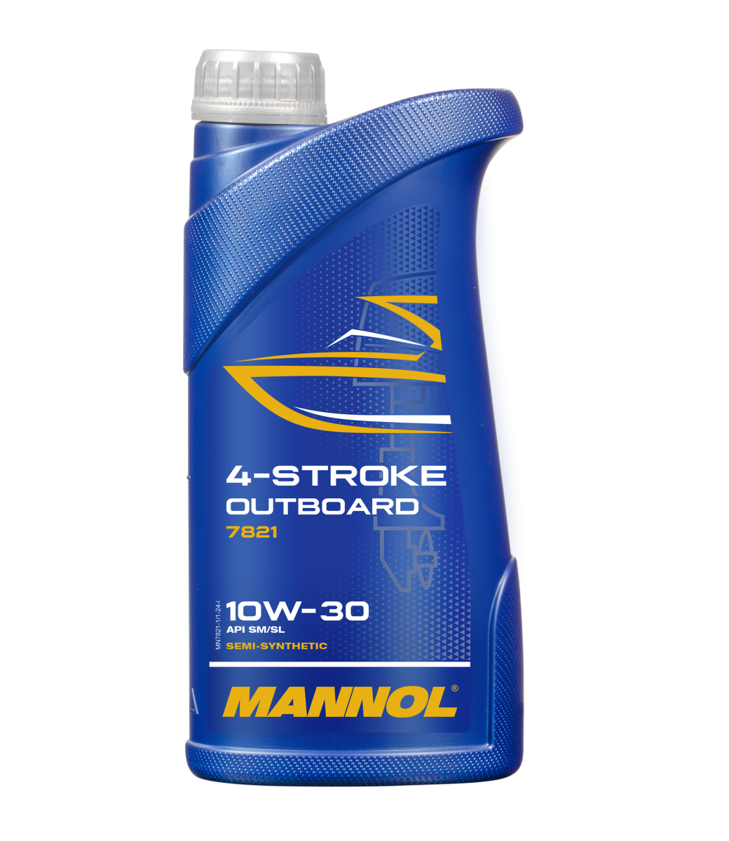 7821-001 масло мот.п/синт. 4-Stroke Outboard 10W30 (1л) MANNOL; API SM/SL
