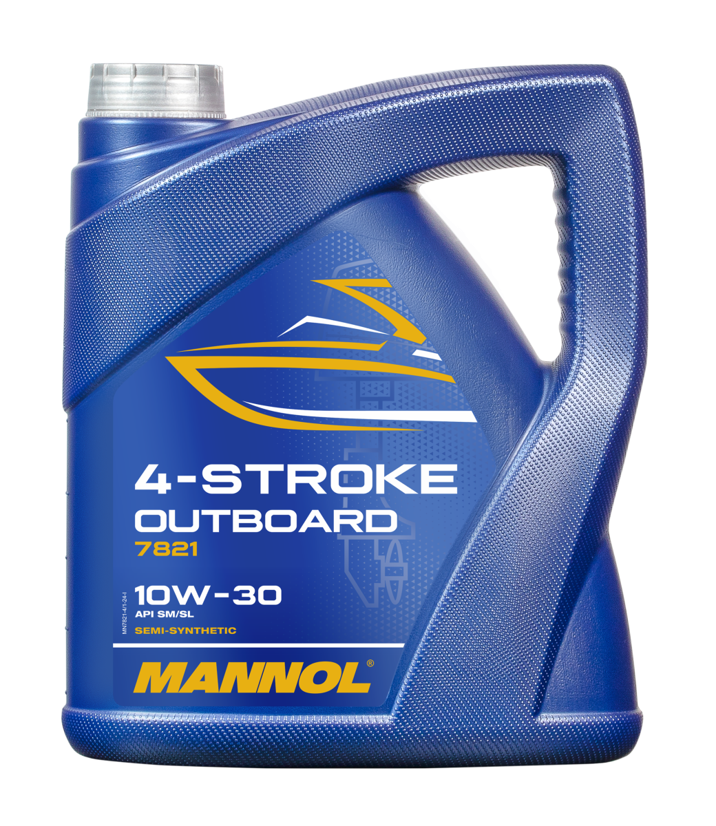7821-004 масло мот.п/синт. 4-Stroke Outboard 10W30 (4л) MANNOL; API SM/SL