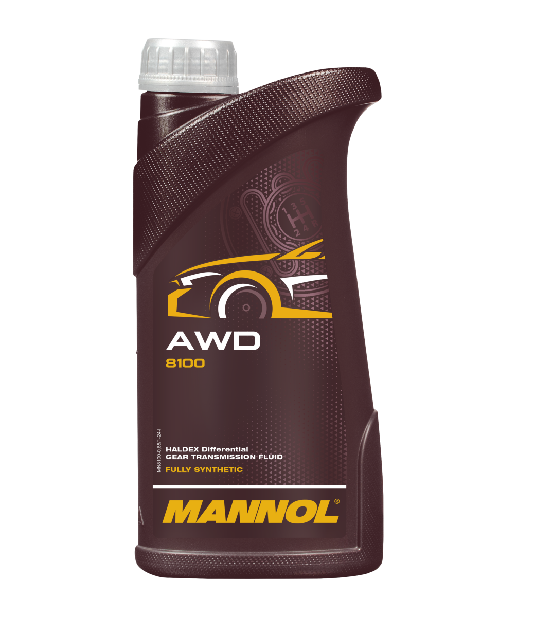 8100 Масло для муфт (синт.) AWD Gear Oil (0,85л) MANNOL