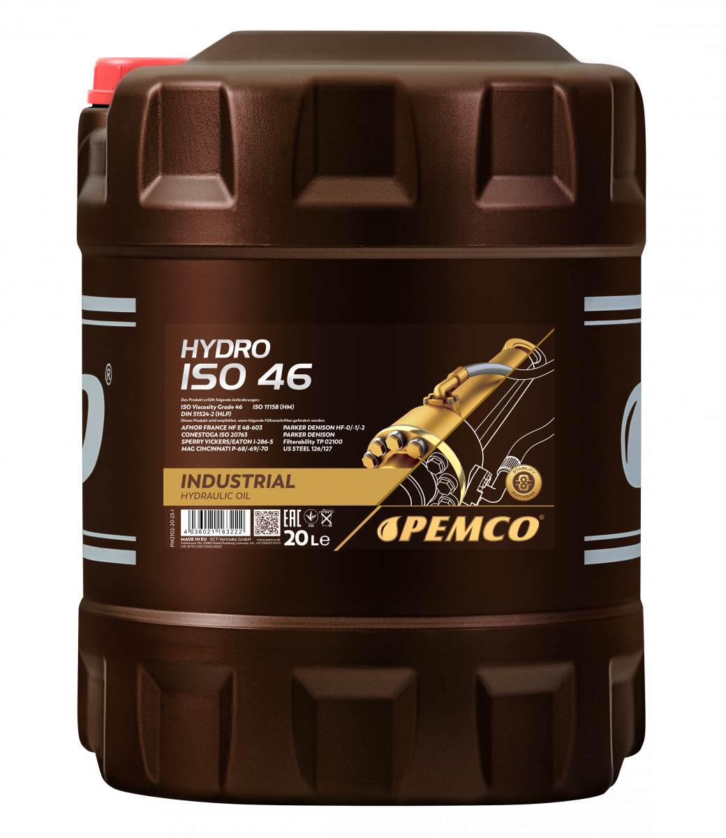 Гидравлическое масло Hydro ISO 46 (20л.) Pemco