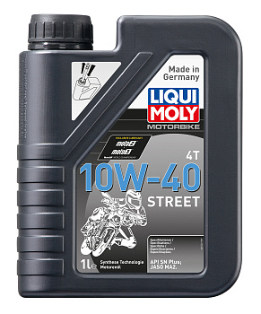 Синтетическое моторное масло для 4тактных мотоциклов Motorbike 4T Street 10W40 (1л) LIQUI MOLY