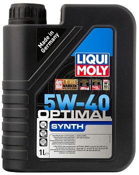 Синтетическое моторное масло Optimal Synth 5W40 (1л) LIQUI MOLY