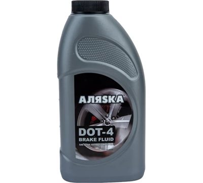 Тормозная жидкость DOT-4 (910г) АЛЯSКА