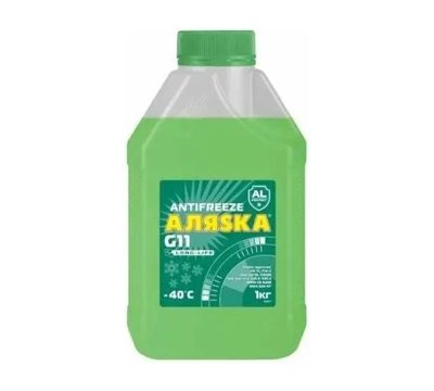 Антифриз -40 зелёный G11 (1кг) АЛЯSКА