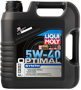 Синтетическое моторное масло Optimal Synth 5W40 (4л) LIQUI MOLY
