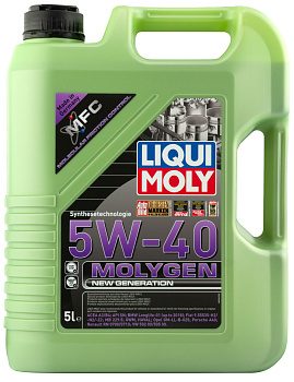 Синтетическое моторное масло Molygen New Generation 5W40 (5л) LIQUI MOLY