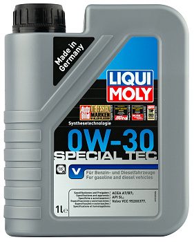 Синтетическое моторное масло Special Tec V 0W30 (1л) LIQUI MOLY