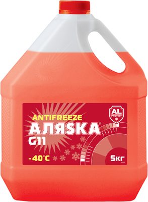 Антифриз -40 красный G11 (5кг) АЛЯSКА