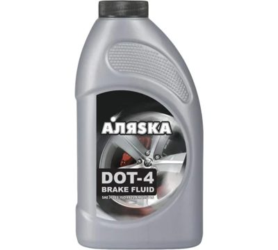 Тормозная жидкость DOT-4 (455г) АЛЯSКА