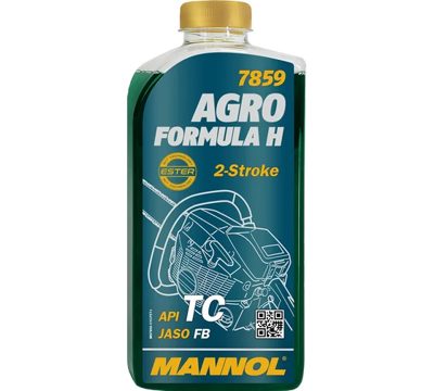7859-001 Масло моторное на синт.основе для 2-такт.двигателей Husqvarna Agro Formula H (1л) MANNOL
