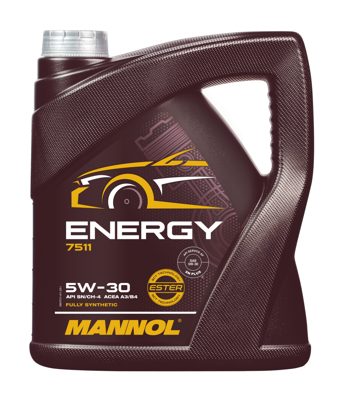 7511-004 масло мот.синт. Energy 5W/30 (4л) MANNOL; API SN/CH-4, ACEA A3/B4