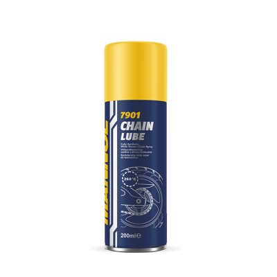 Белая синтетическая смазка для цепей Chain Lube (200мл) MANNOL