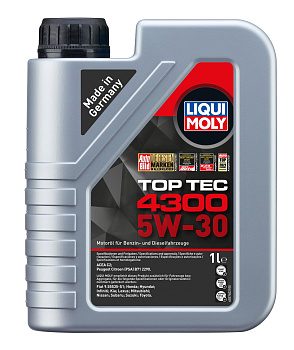 Синтетическое моторное масло Top Tec 4300 5W30 (1л) LIQUI MOLY