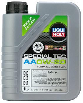 Синтетическое моторное масло Special Tec AA 0W20 (1л) LIQUI MOLY