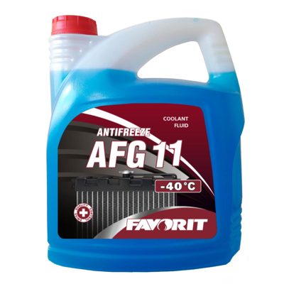 Антифриз синий AFG11 -40°,  (5л) Favorit