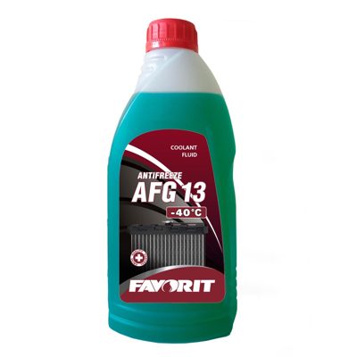 Антифриз зеленый AFG13 -40°, (1л) Favorit